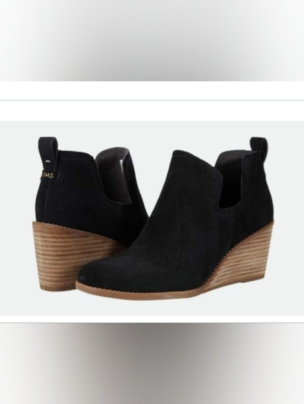 Toms Women's Kallie Suede Wedge Bootie